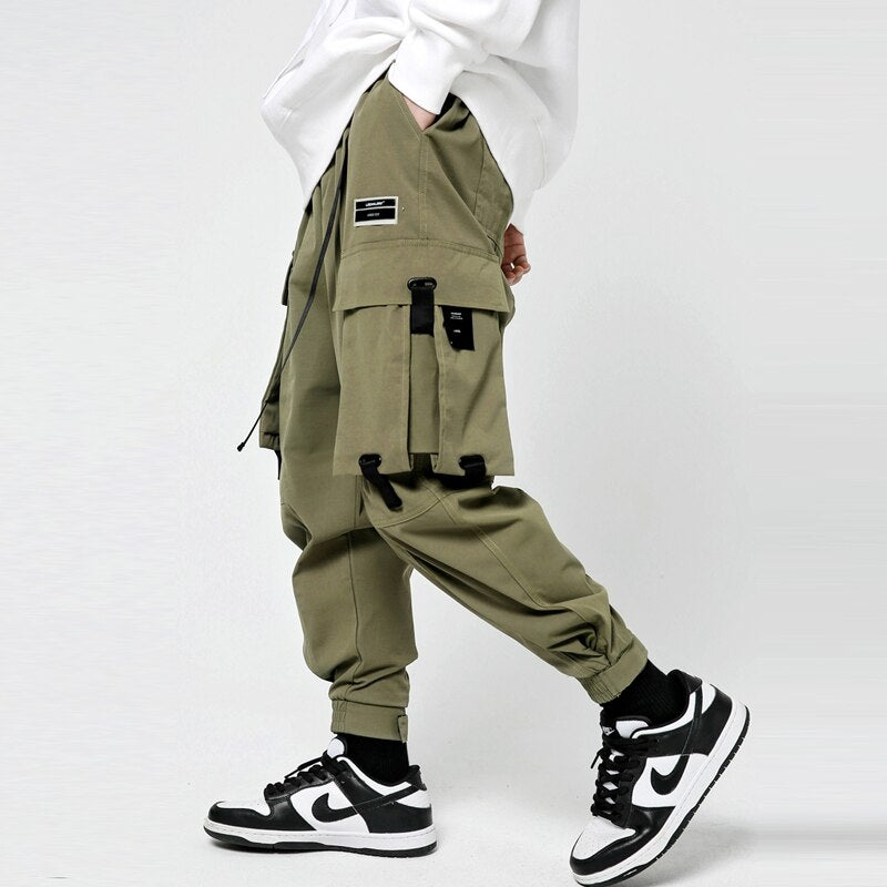 "In Peace" Graphic Unisex Streetwear Women Men Y2K Cargo Jogger Pants