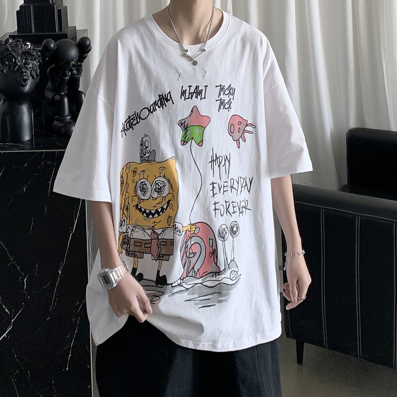"Happy Forever" Graphic Unisex Streetwear Women Men Y2K T-Shirt