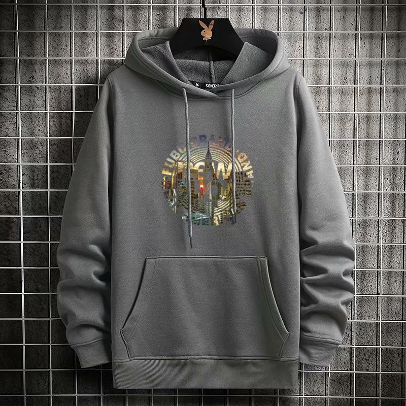 "Golden Sign" Graphic Unisex Streetwear Women Men Y2K Hoodie