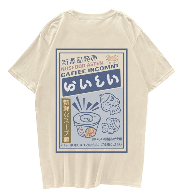 "Instant Cooking" Graphic Unisex Streetwear Vintage Women Men Y2K T-Shirt