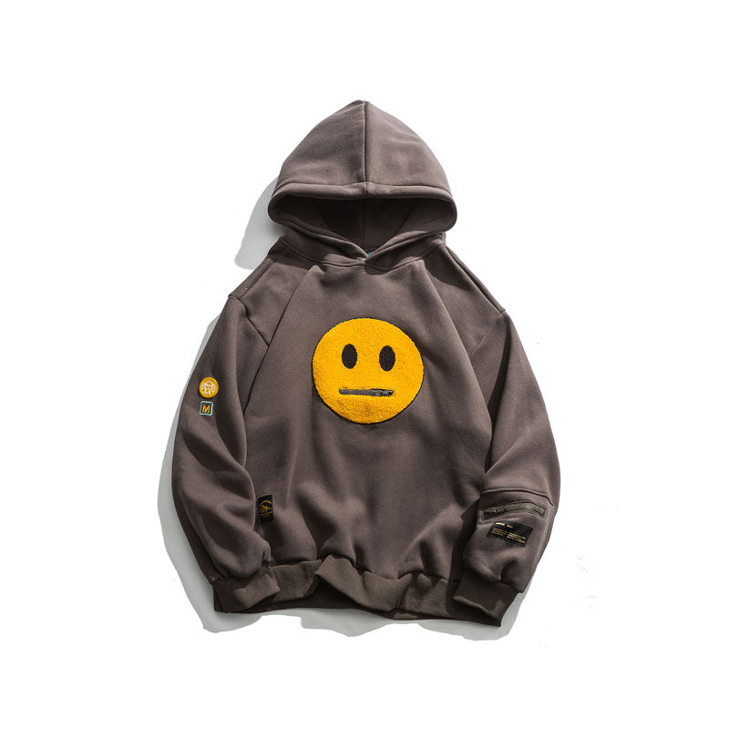"Smile More" Graphic Unisex Streetwear Vintage Women Men Y2K Hoodie