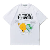 "Our Friends" Graphic Unisex Streetwear Vintage Women Men Y2K T-Shirt