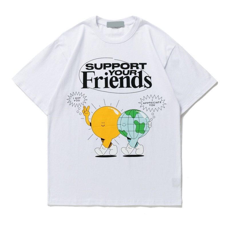 "Our Friends" Graphic Unisex Streetwear Vintage Women Men Y2K T-Shirt