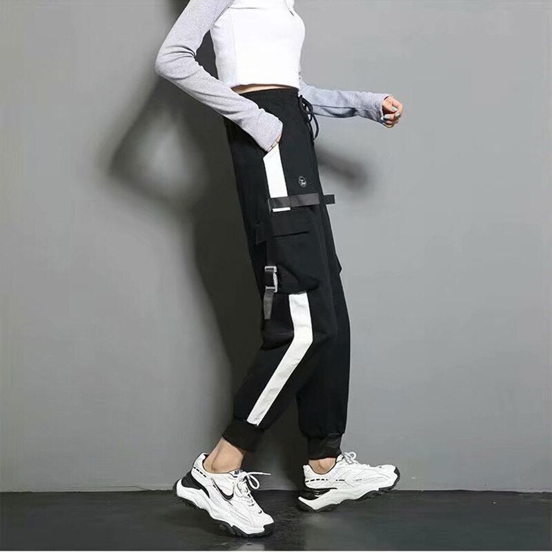 "White Knight" Graphic Unisex Streetwear Women Men Y2K Pants