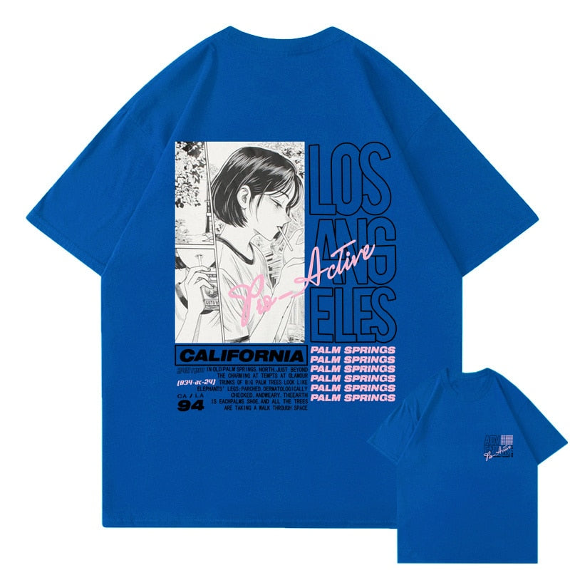 "Downtown" Graphic Unisex Streetwear Vintage Women Men Y2K T-Shirt