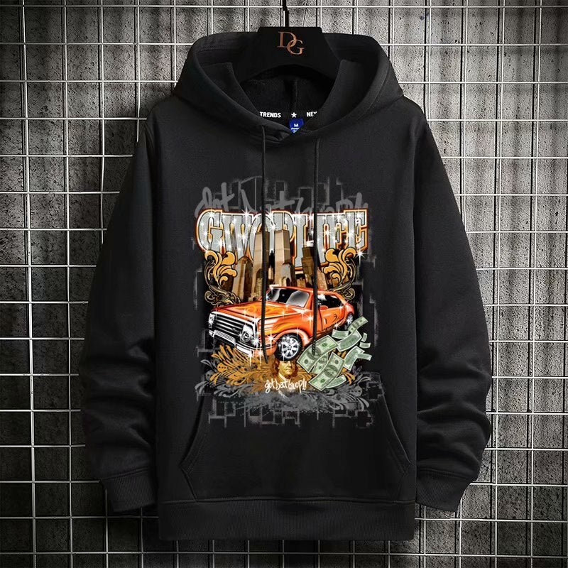 "Fast Route" Unisex Men Women Streetwear Graphic Hoodie