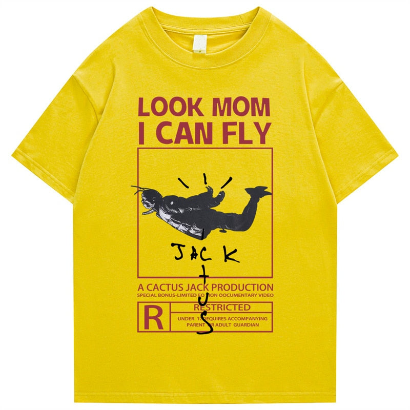"I Can Fly" Unisex Men Women Streetwear Graphic T-Shirt