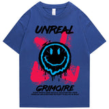 "Unreal" Graphic Unisex Streetwear Vintage Women Men Y2K T-Shirt