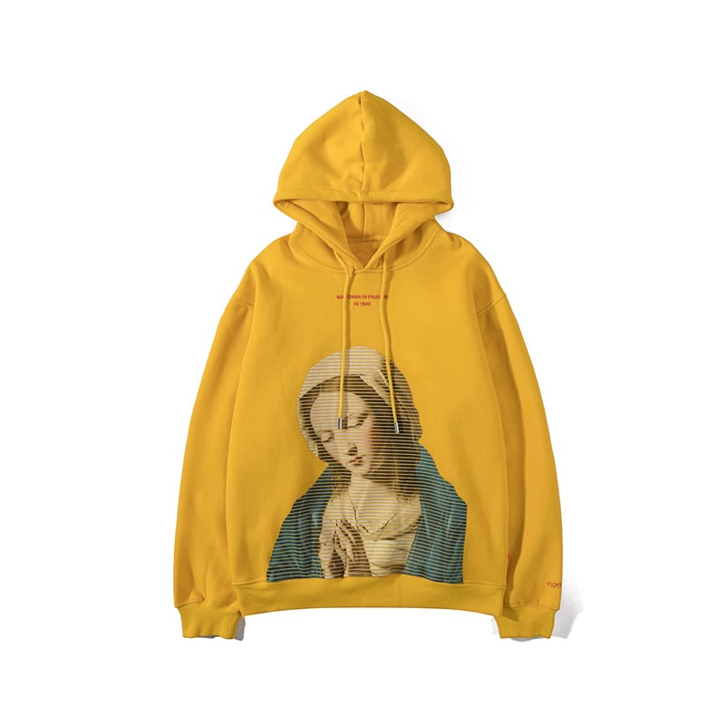 "Praying Over" Graphic Unisex Streetwear Vintage Women Men Y2K Hoodie