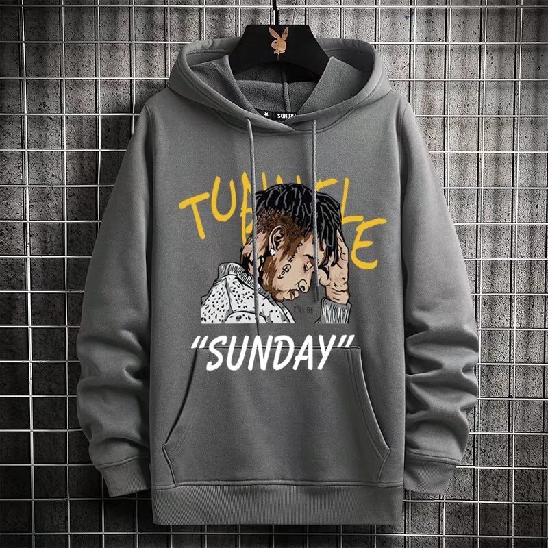 "Sunday Headace" Graphic Unisex Streetwear Vintage Women Men Y2K Hoodie