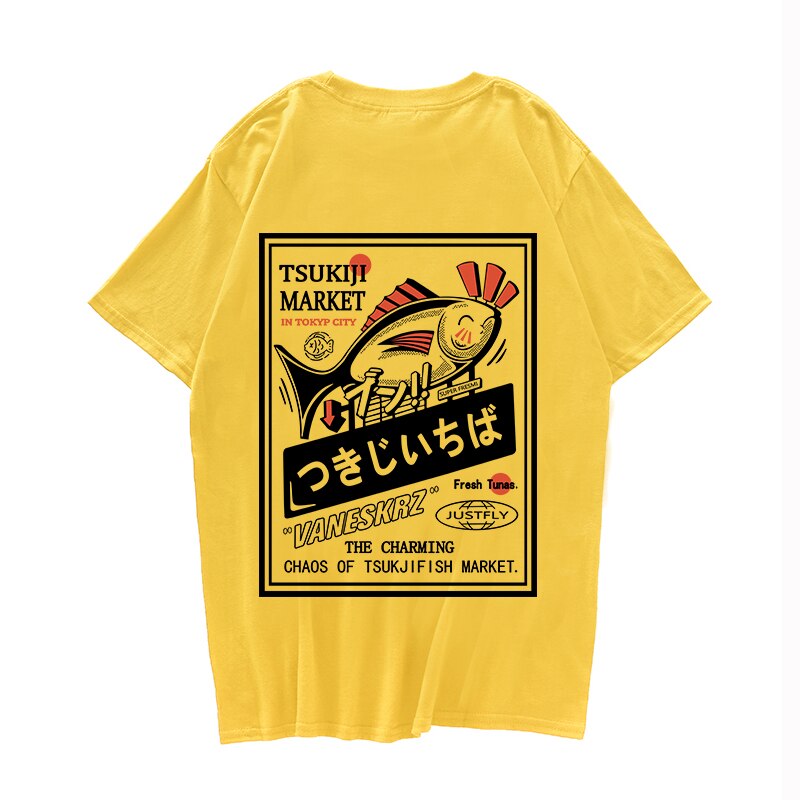 "The Fisherman" Unisex Men Women Streetwear Graphic T-Shirt