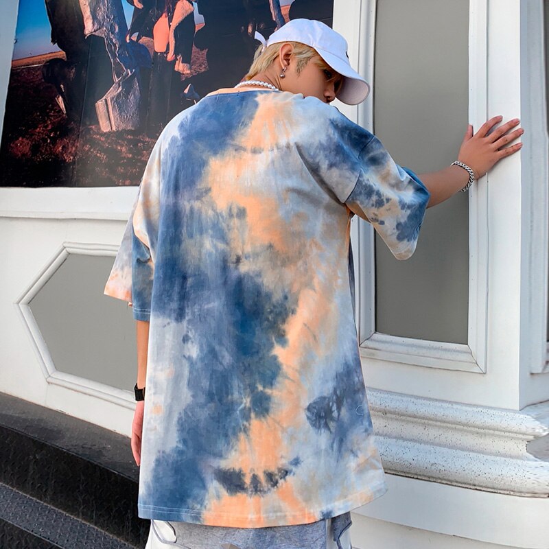 "Tie Dye" Graphic Unisex Streetwear Vintage Women Men Y2K T-Shirt