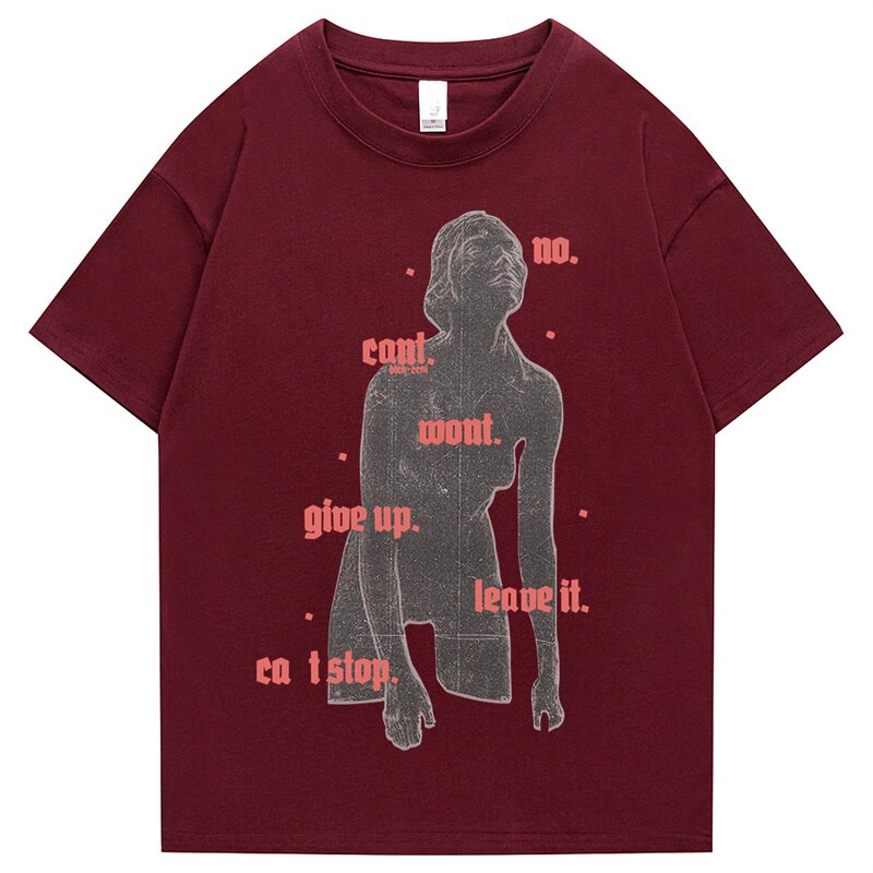 "Can Not Stop" Men Women Streetwear Unisex Graphic T-Shirt