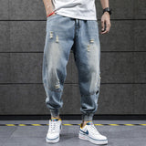 "Cuffers" Distressed Streetwear Hip Hop Unisex Denim Jeans