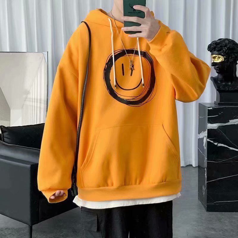 "Smiley" Graphic Unisex Streetwear Vintage Women Men Y2K Hoodie