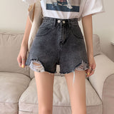 "Basic" Women Streetwear Denim Shorts