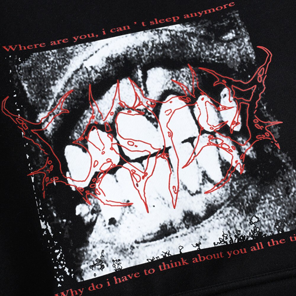 "Bitten" Unisex Men Women Streetwear Graphic Hoodie