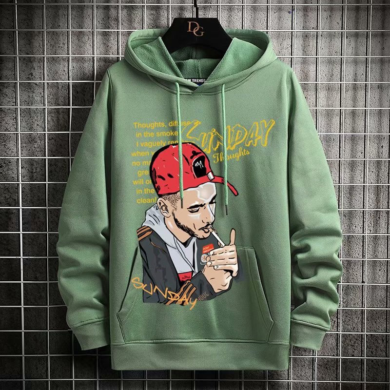 "Sunday" Graphic Unisex Streetwear Vintage Women Men Y2K Hoodie