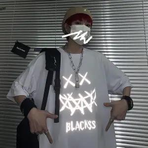 "Mind Tricks" Graphic Unisex Streetwear Vintage Women Men Y2K Reflective T-Shirt