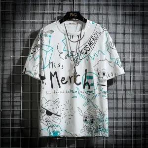 "Merca" Graphic Unisex Streetwear Vintage Women Men Y2K T-Shirt