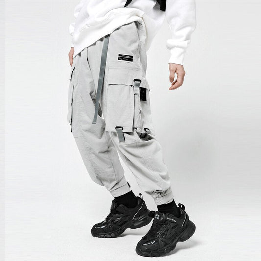 "In Peace" Graphic Unisex Streetwear Women Men Y2K Cargo Jogger Pants
