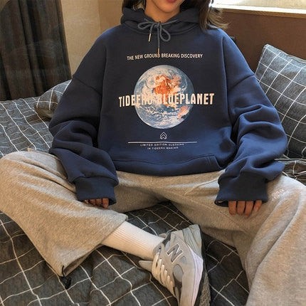 "The Blueprint" Graphic Unisex Streetwear Vintage Women Men Y2K Hoodie