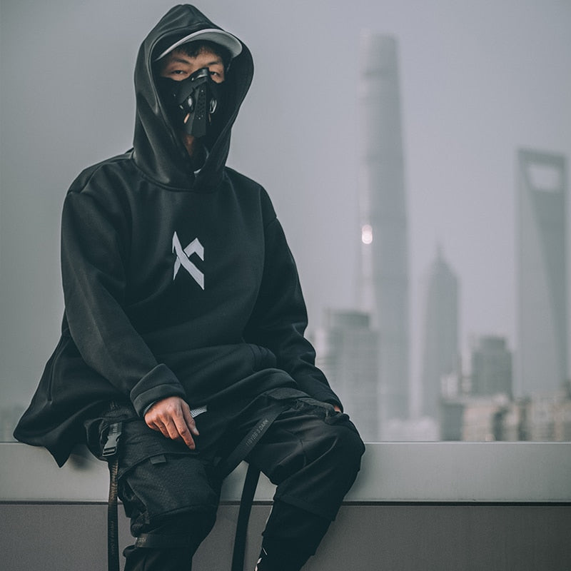 "Ghost Mode" Graphic Unisex Streetwear Women Men Y2K Hoodie