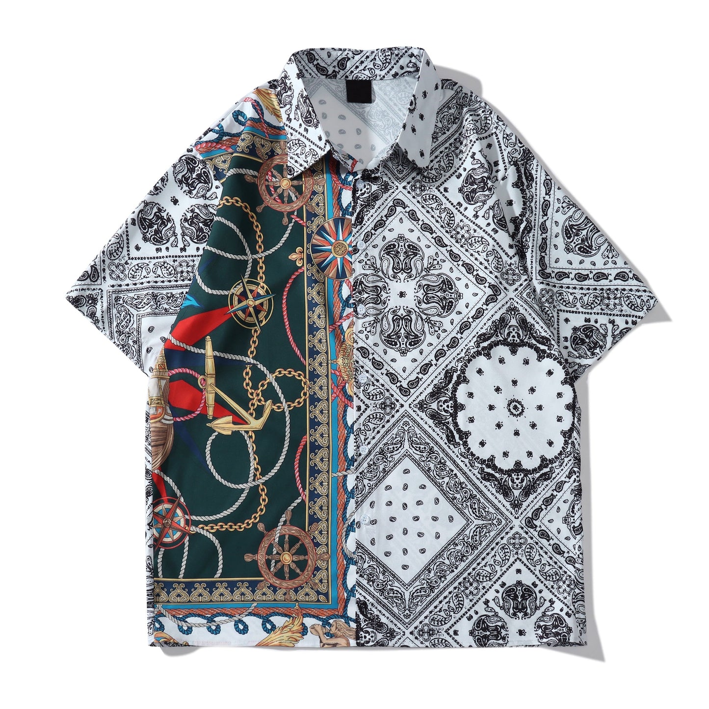 "White House" Graphic Unisex Streetwear Vintage Women Men Y2K Button Shirt