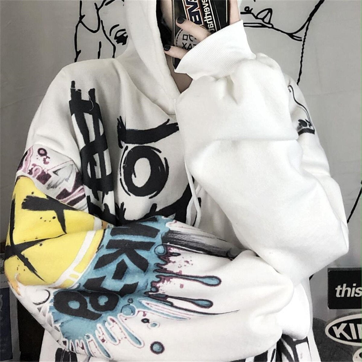"Take The High Road" Graphic Unisex Streetwear Vintage Women Men Y2K Hoodie