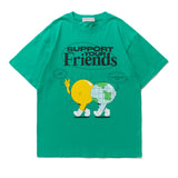 "Our Friends" Graphic Unisex Streetwear Vintage Women Men Y2K T-Shirt