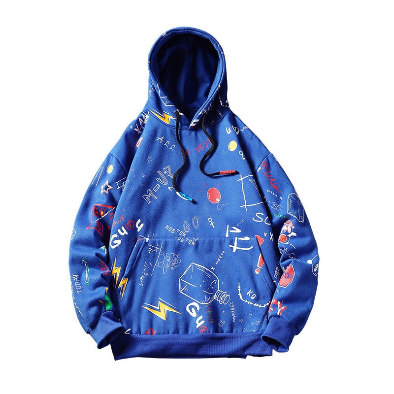 "Space Effect" Graphic Unisex Streetwear Vintage Women Men Y2K Hoodie