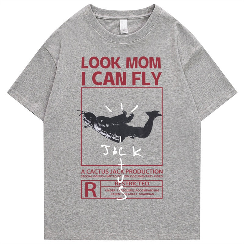 "I Can Fly" Unisex Men Women Streetwear Graphic T-Shirt