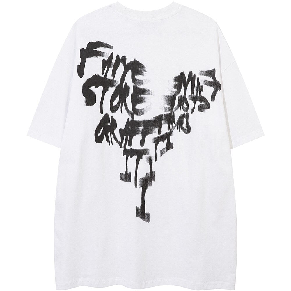 "Love Is Lost" Graphic Unisex Streetwear Vintage Women Men Y2K T-Shirt