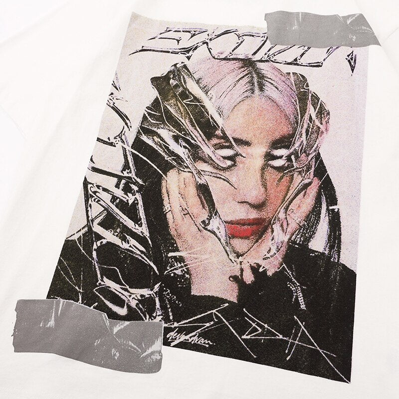 "Face Mask" Graphic Unisex Streetwear Vintage Women Men Y2K T-Shirt