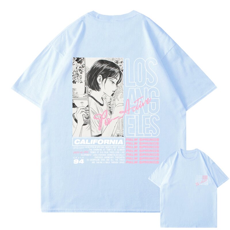"Downtown" Graphic Unisex Streetwear Vintage Women Men Y2K T-Shirt