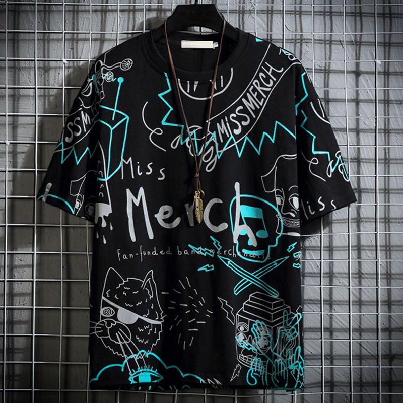 "Merca" Graphic Unisex Streetwear Vintage Women Men Y2K T-Shirt