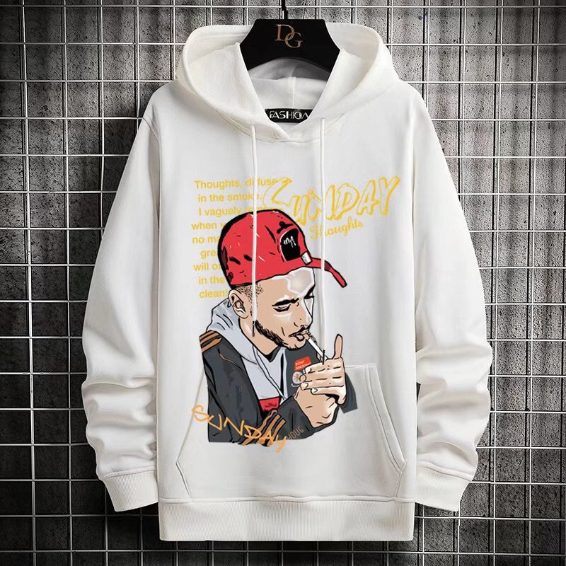 "Sunday" Graphic Unisex Streetwear Vintage Women Men Y2K Hoodie