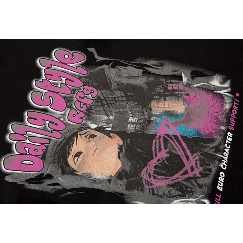 "Falling Down" Unisex Men Women Streetwear Graphic T-Shirt