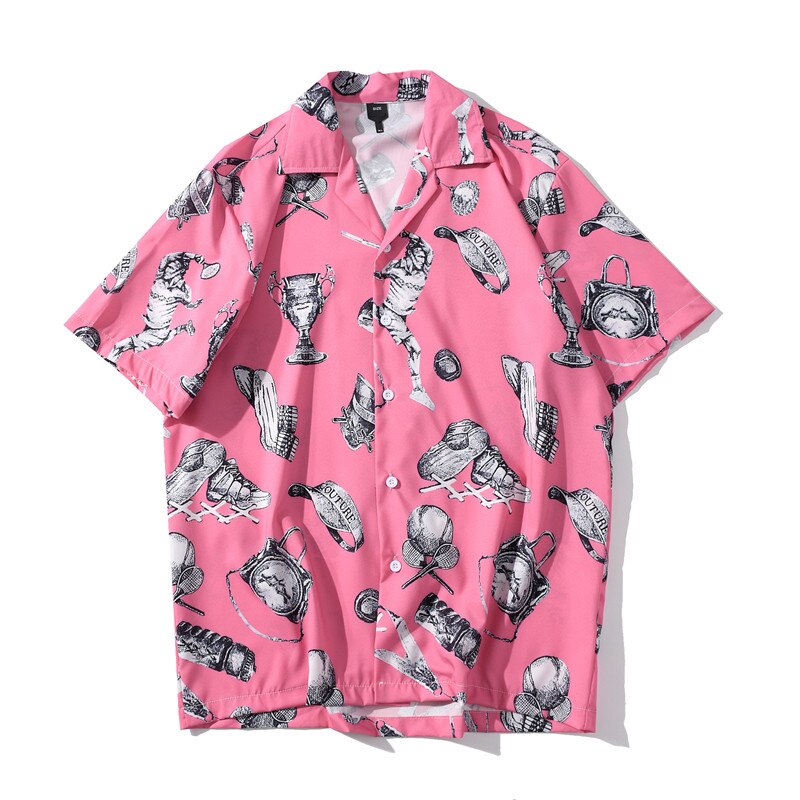 "Whitney" Graphic Unisex Streetwear Vintage Women Men Y2K Button Up