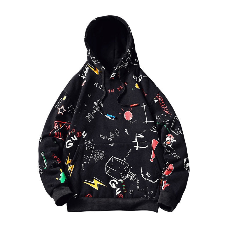 "Space Effect" Graphic Unisex Streetwear Vintage Women Men Y2K Hoodie