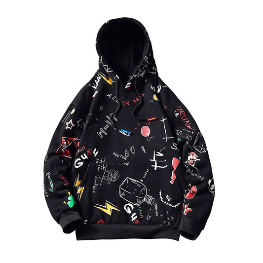 "Space Effect" Graphic Unisex Streetwear Vintage Women Men Y2K Hoodie