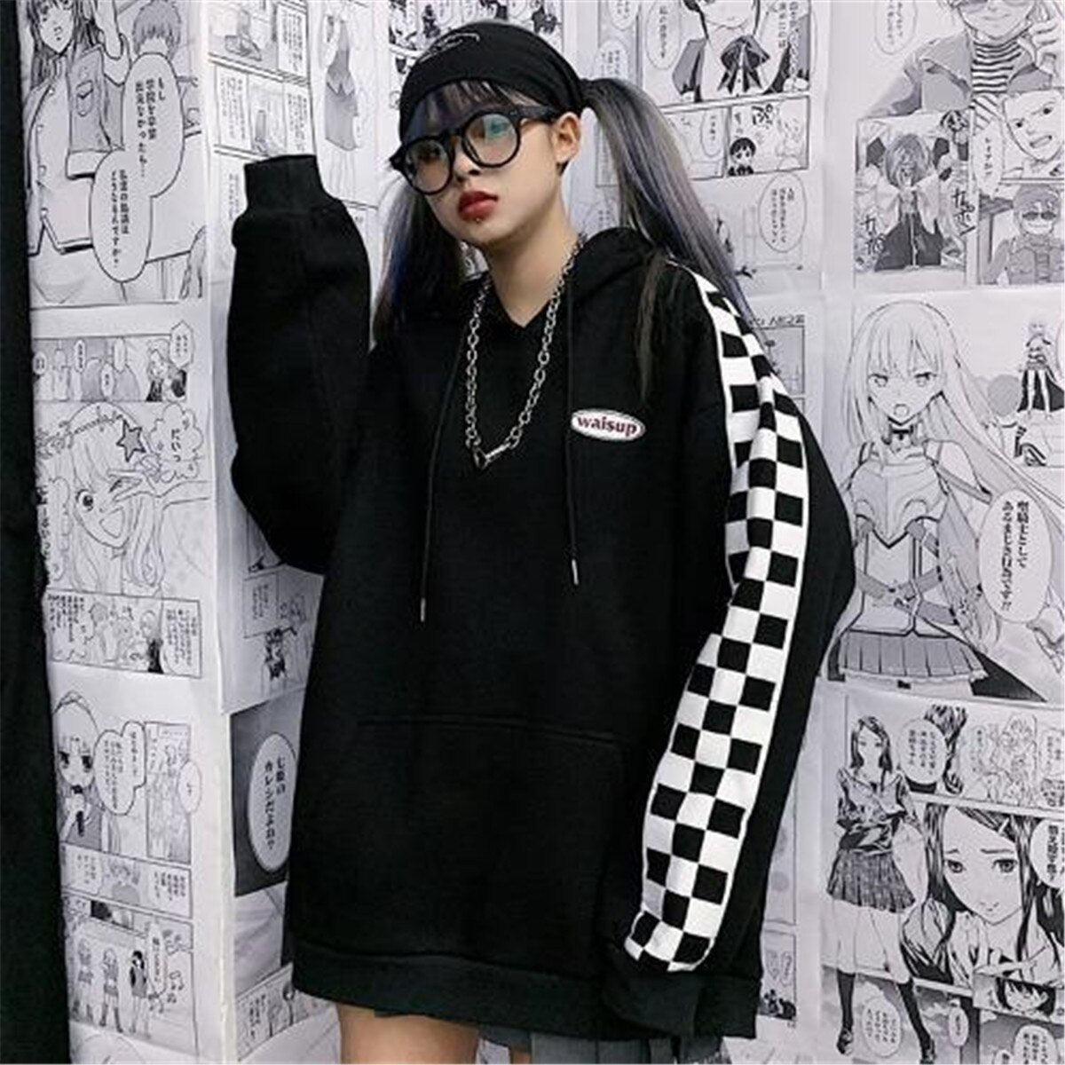 "Race Track" Graphic Unisex Streetwear Vintage Women Men Y2K Hoodie
