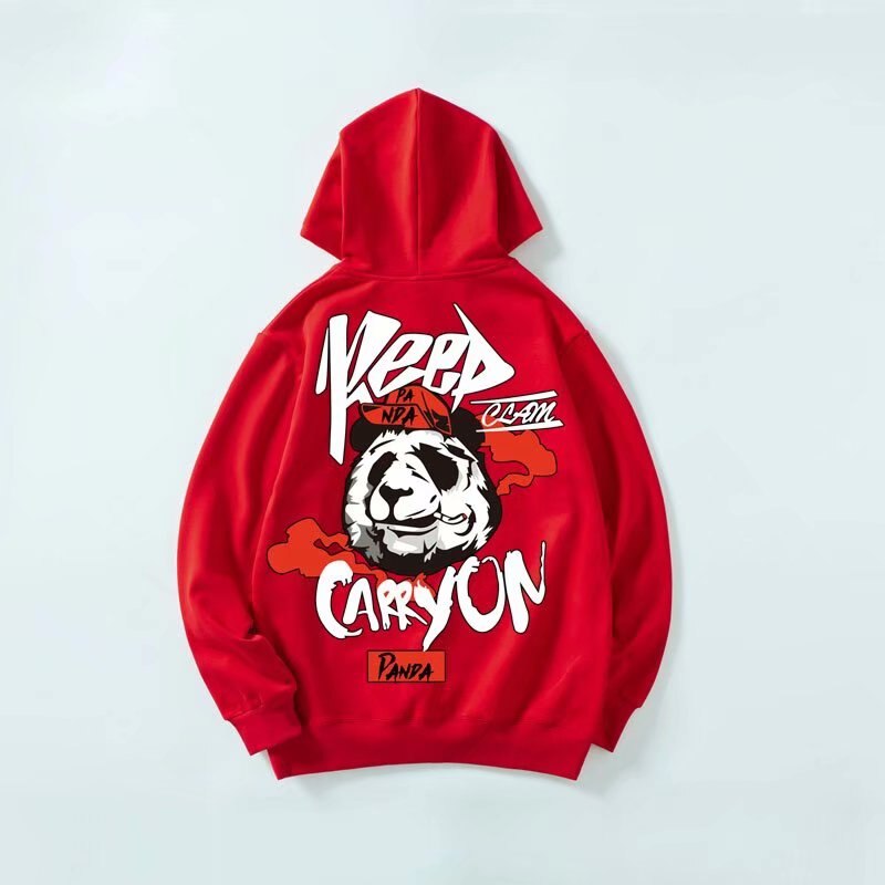 "Watching The Storm" Graphic Unisex Streetwear Vintage Women Men Y2K Hoodie