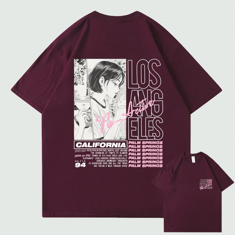 "Downtown" Graphic Unisex Streetwear Vintage Women Men Y2K T-Shirt