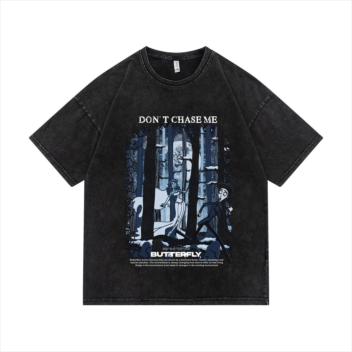 "No Chasing" Graphic Unisex Streetwear Vintage Women Men Y2K T-Shirt