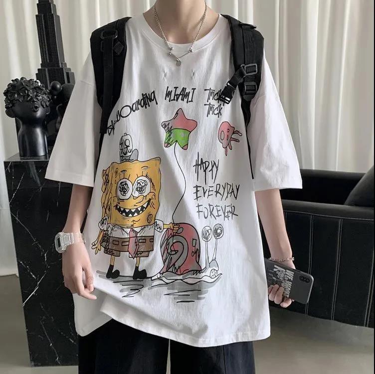 "Happy Forever" Graphic Unisex Streetwear Women Men Y2K T-Shirt
