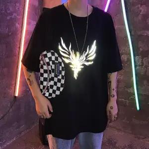 "Mind Tricks" Graphic Unisex Streetwear Vintage Women Men Y2K Reflective T-Shirt