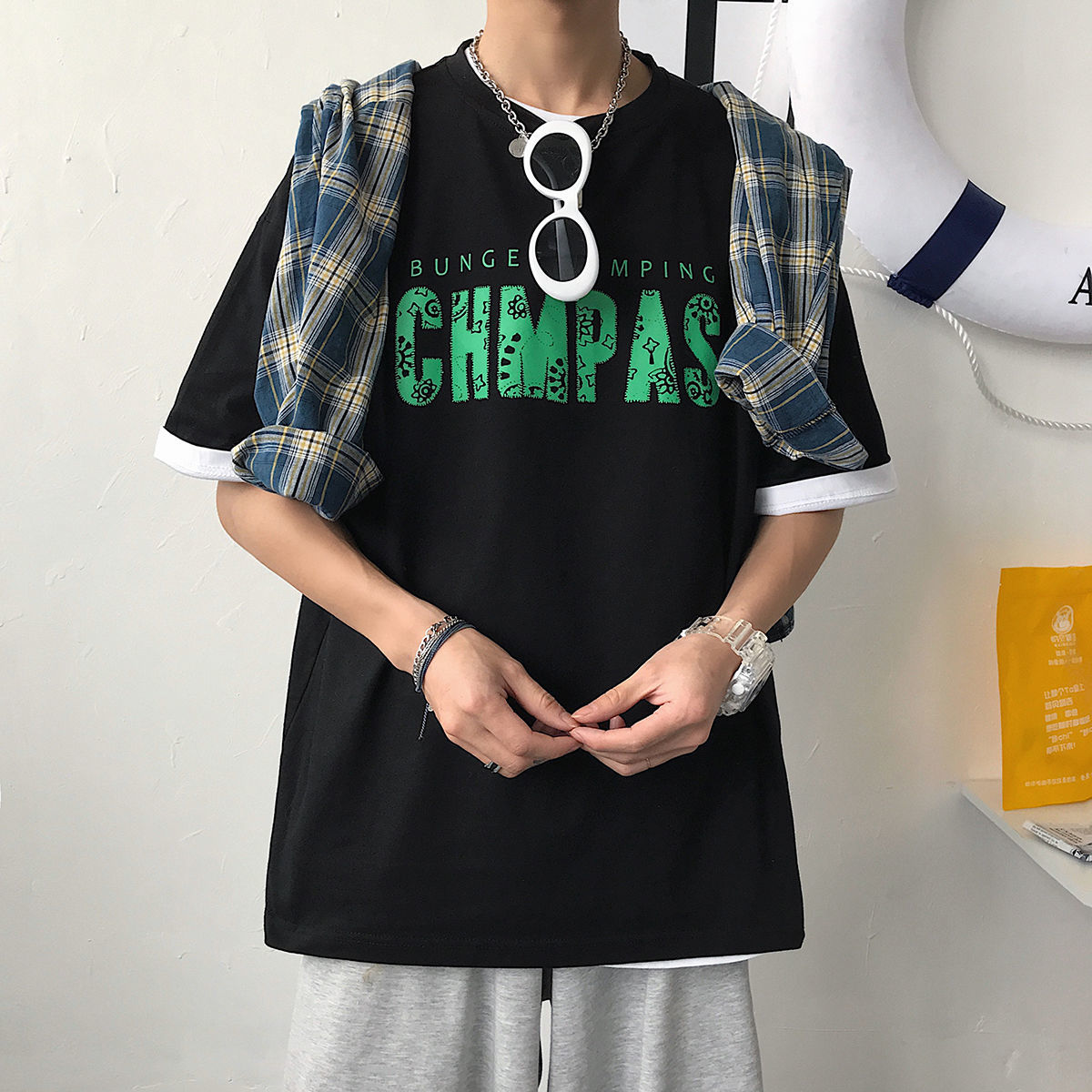 "Tired Day" Graphic Unisex Streetwear Vintage Women Men Y2K Collection