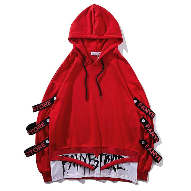 "Red Flag" Graphic Unisex Streetwear Vintage Women Men Y2K Hoodie