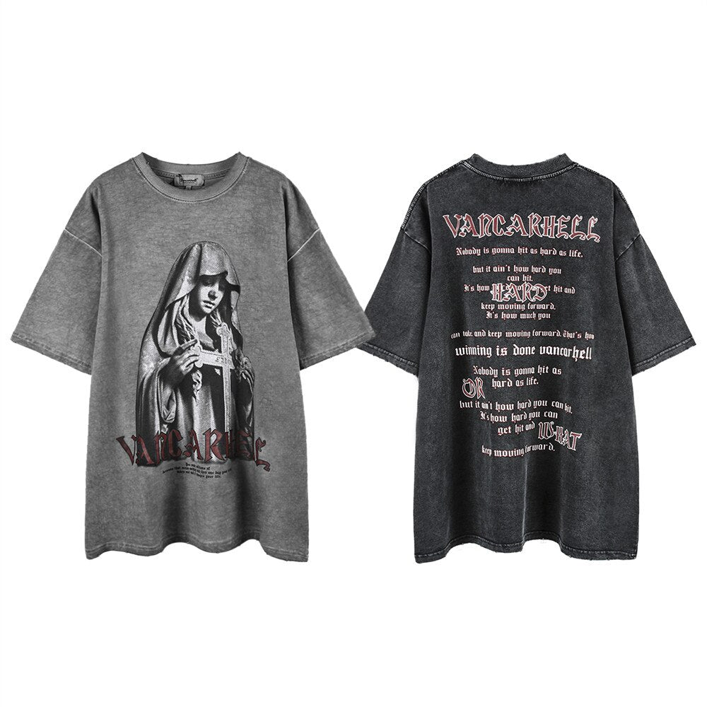 "Morning Wake" Graphic Unisex Streetwear Vintage Women Men Y2K T-Shirt